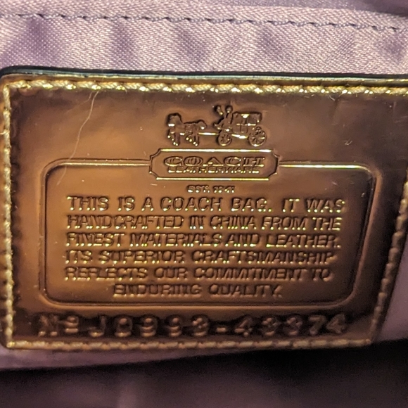 NWOT Coach Black Leather Purse - Picture 3 of 7